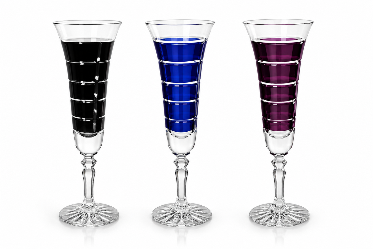 Sektglas Sektkelch Champagnerglas Handgeschliffen Kristall Glas 140 ml