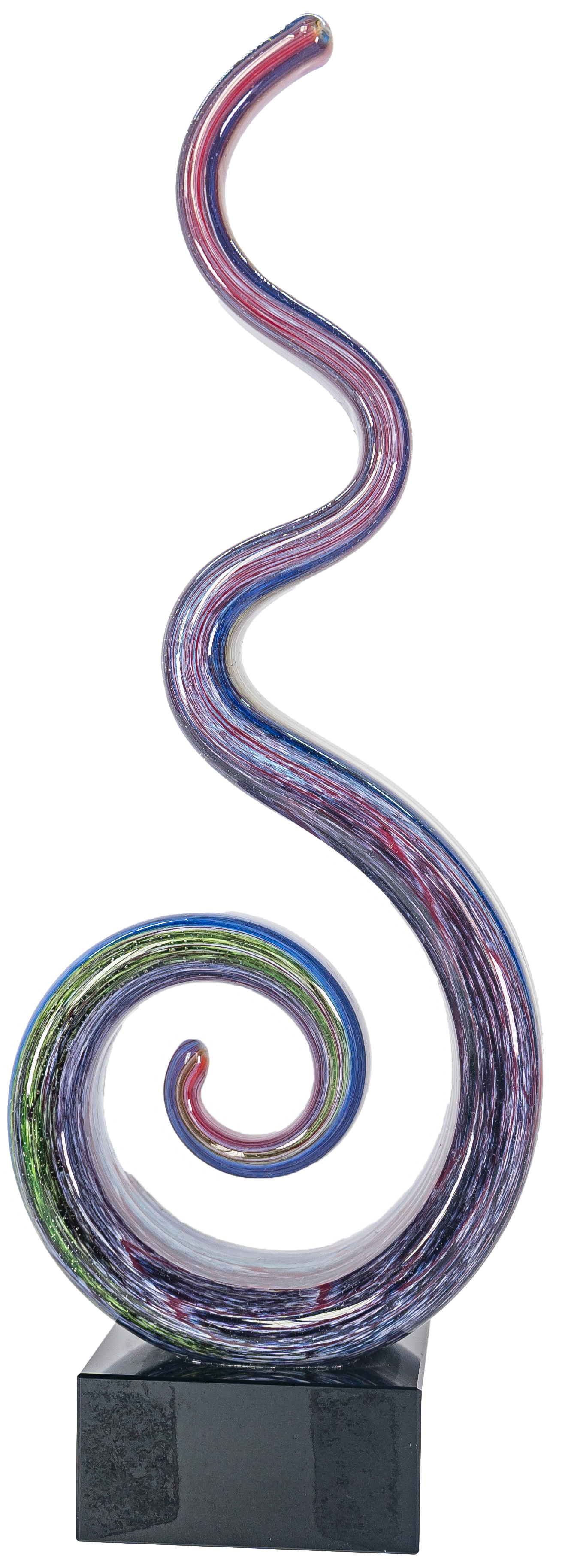 Glasfigur Glasskulptur Multicolor Höhe ca. 23cm Handarbeit