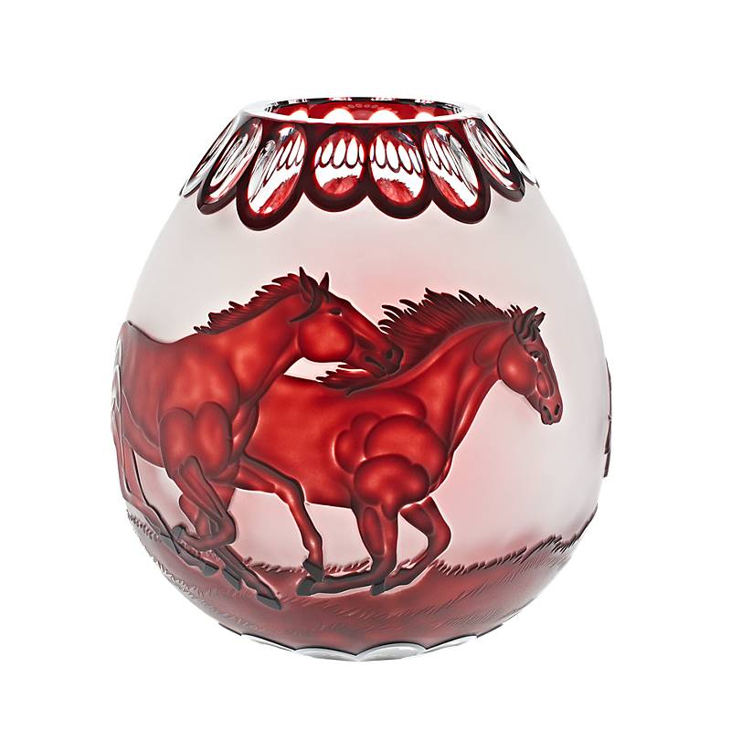 Vase handgeschliffen "King" (28cm)