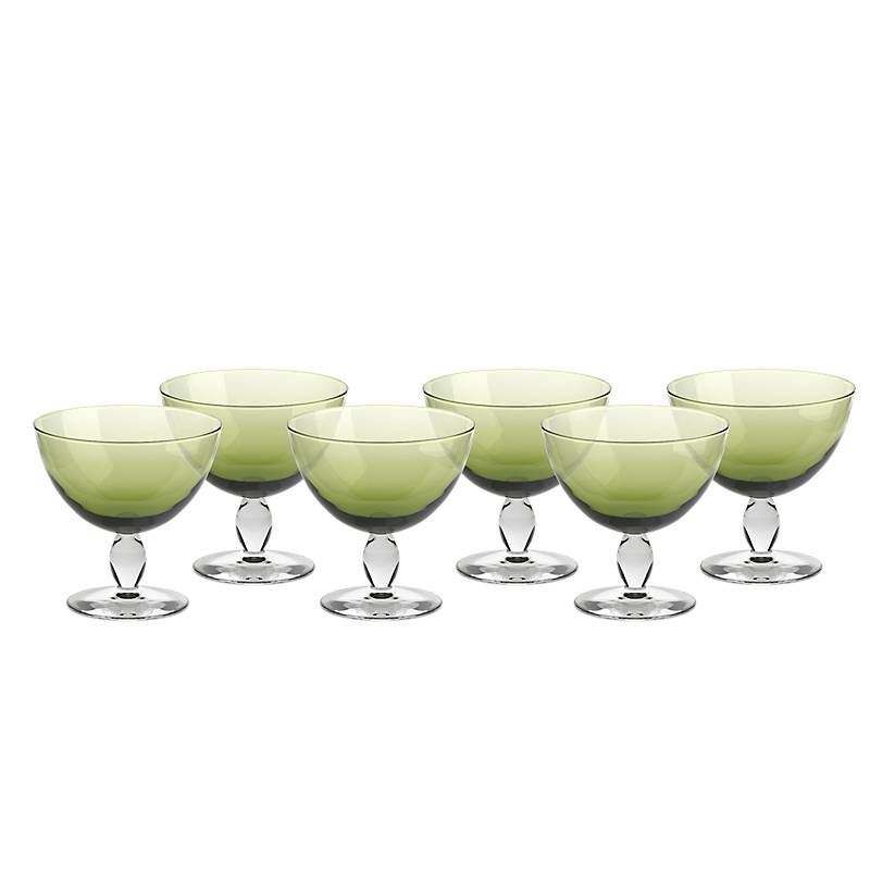 Eiscremeglas Mezzo 6er-Set Colori Vero 12cm grün