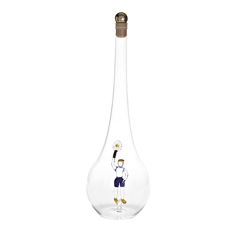 Geschenkflasche Tennisspieler Präsent 500ml