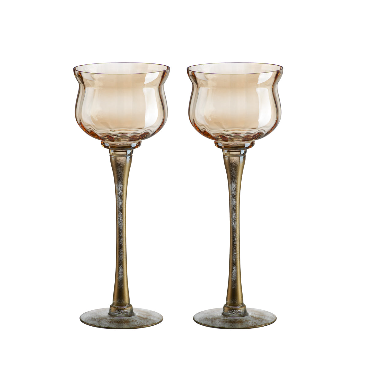 Kerzenhalter Windlicht Golden Dust 2er Set 35cm