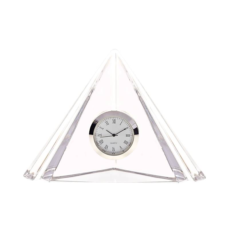 Glaspyramide Uhr (10cm)