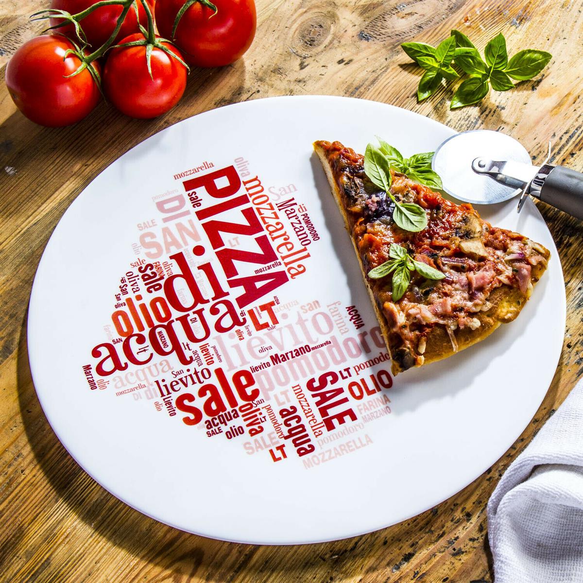 Pizzateller 33cm Rot 6er Set