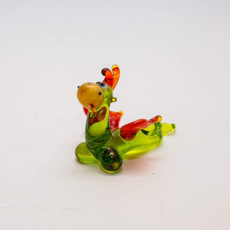 Drache liegt Mini Plus 4-5cm Glas Tiere Figuren Sammeln Vitrine Miniatur Fabel