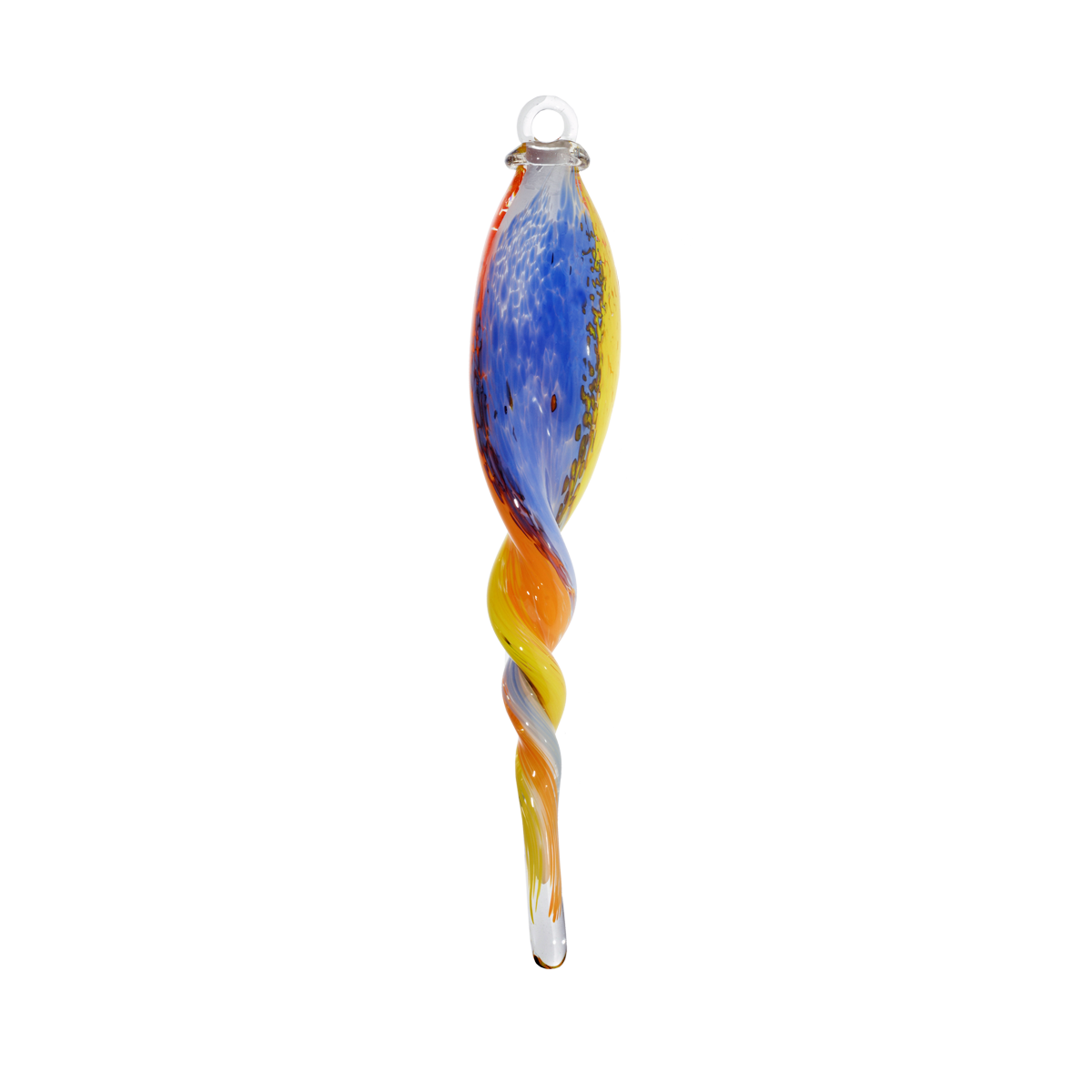 Gartenskulptur Glaszopf zum Hängen 43 cm inkl. Stab