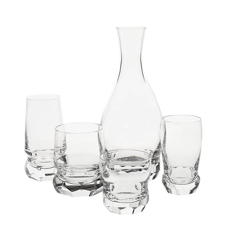 Wasserglas Diamonds Spectacle 270ml, Transparent, aus Bleikristall