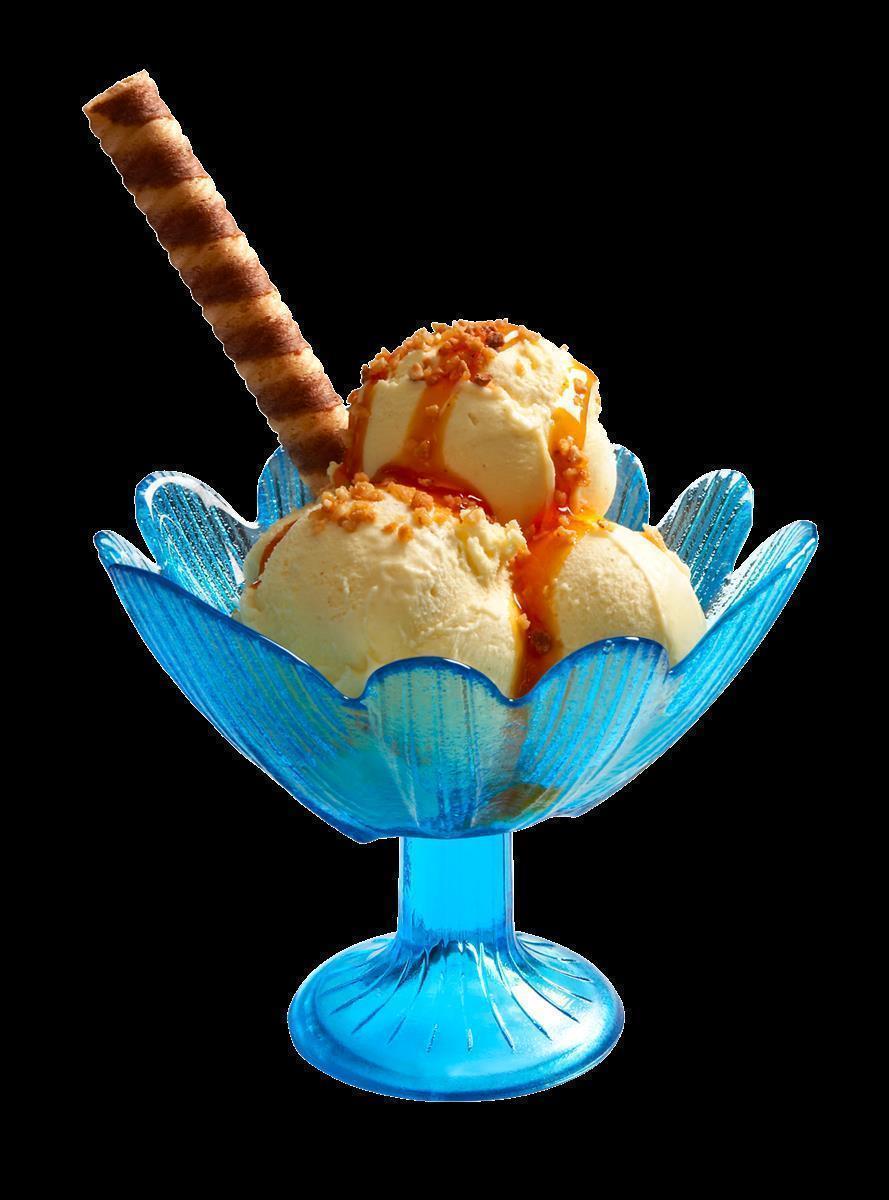 Eiscremeglas Eisbecher Eisglas Eisschale Seerose grün Colori Gelato 11cm