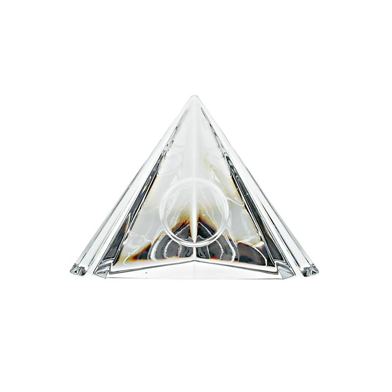 Glaspyramide Uhr (10cm)