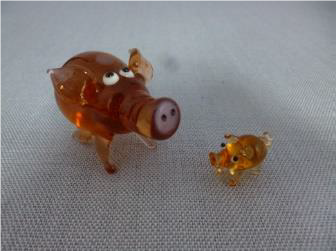 Schwein braun 7,5cm