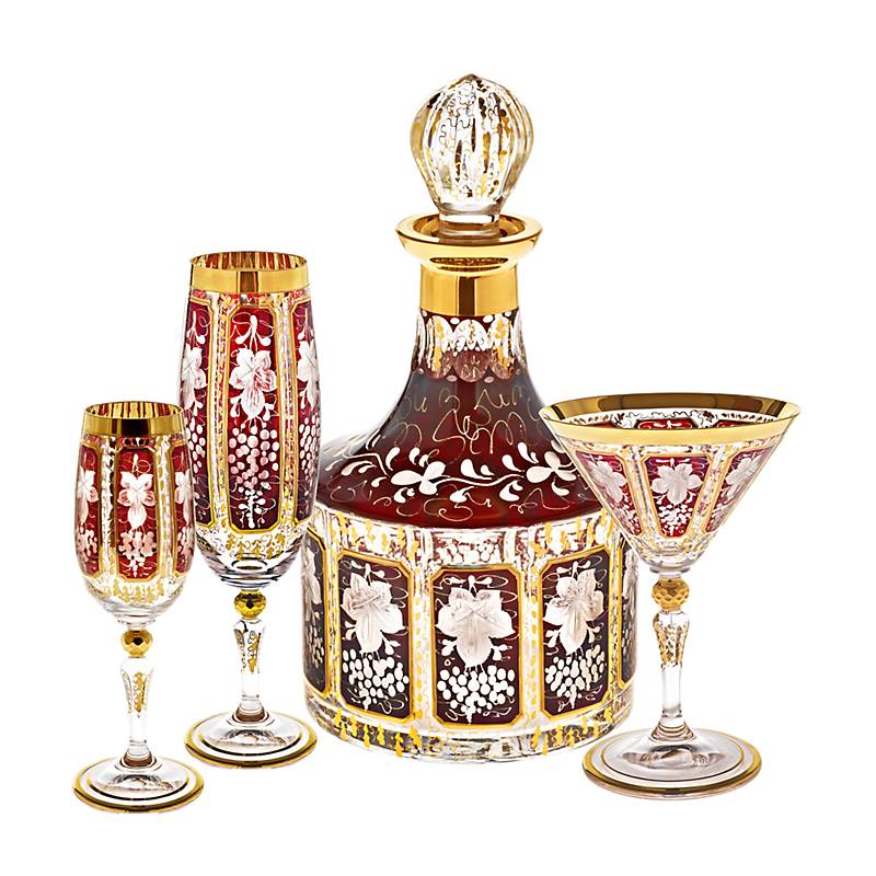 Karaffe getäfelt "Ruby Grape" (1000ml)