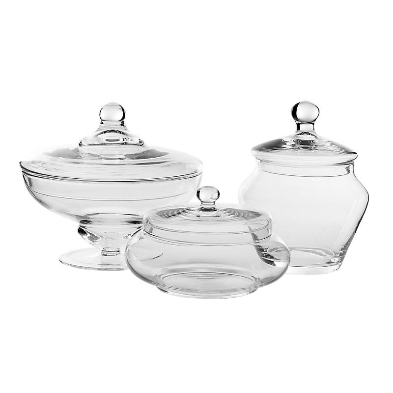 Bonboniere Candy Famous 22cm Keksdose Gefäß mit Deckel Vorratsdose Klarglas