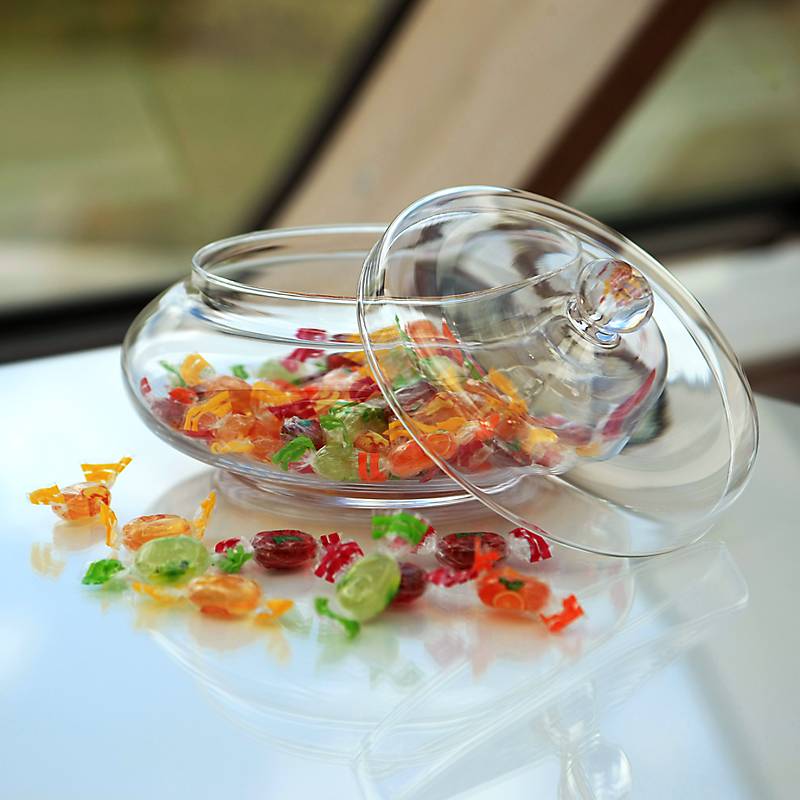 Bonboniere Candy Famous 22cm Keksdose Gefäß mit Deckel Vorratsdose Klarglas