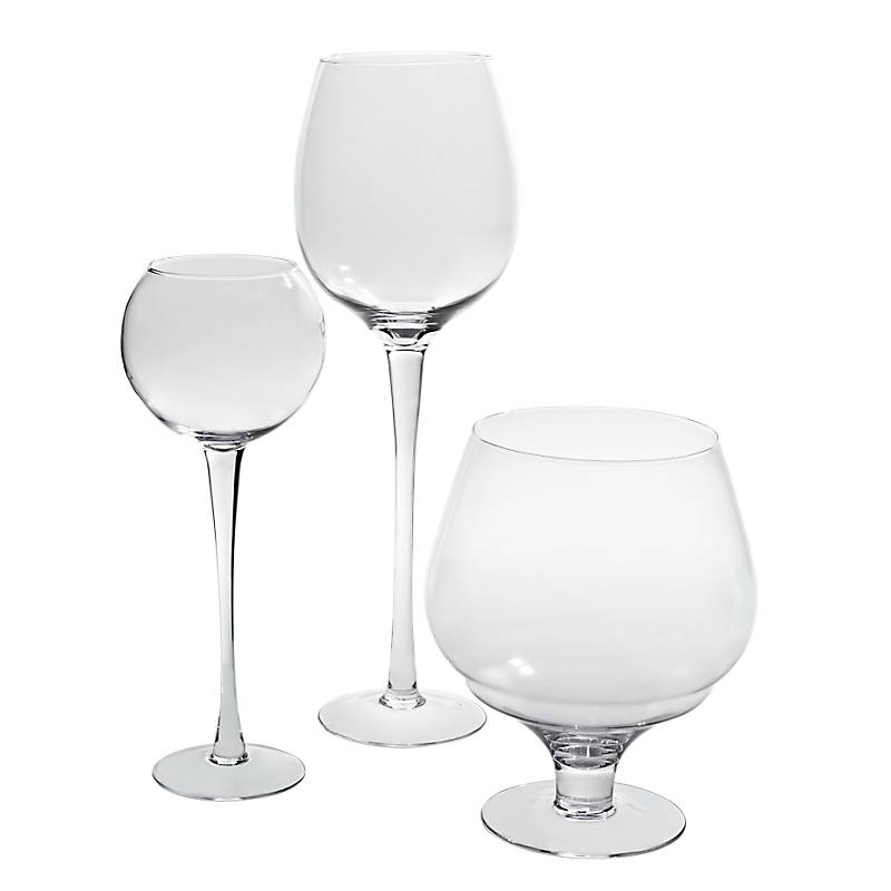 Windlicht Demi Weinglas XXL Famous 74cm Kerzenhalter Dekogefäß Klarglas Geschenk