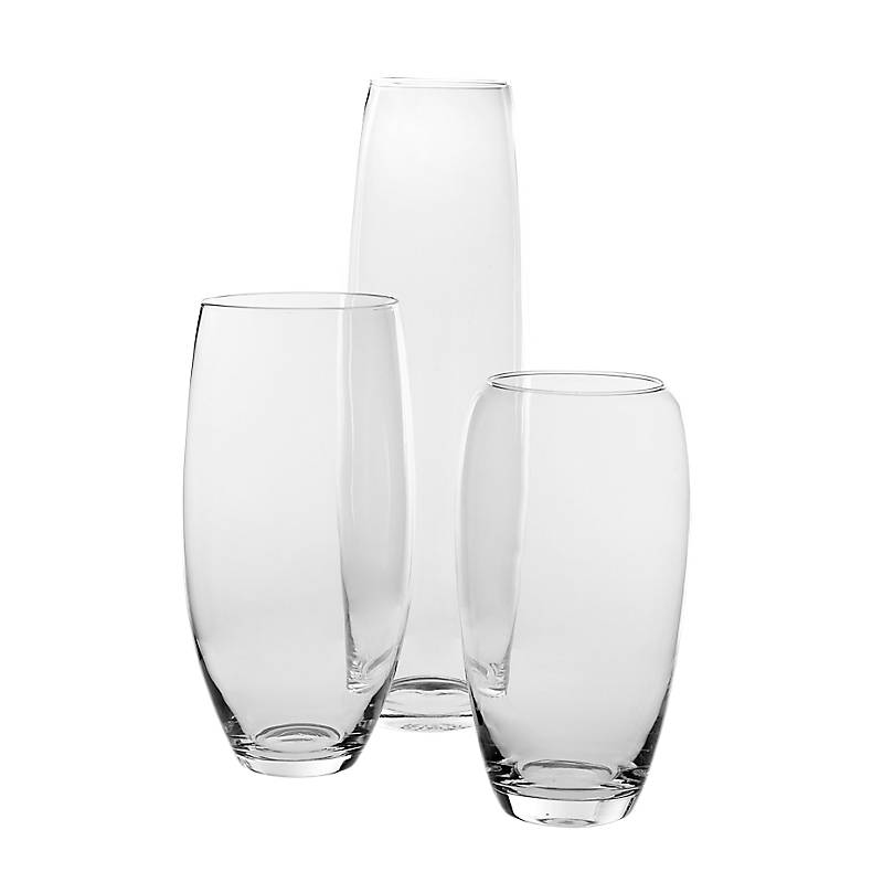 Glasvase Banana Famous 34cm moderne Blumenvase Deko Gefäß Klarglas Geschenk