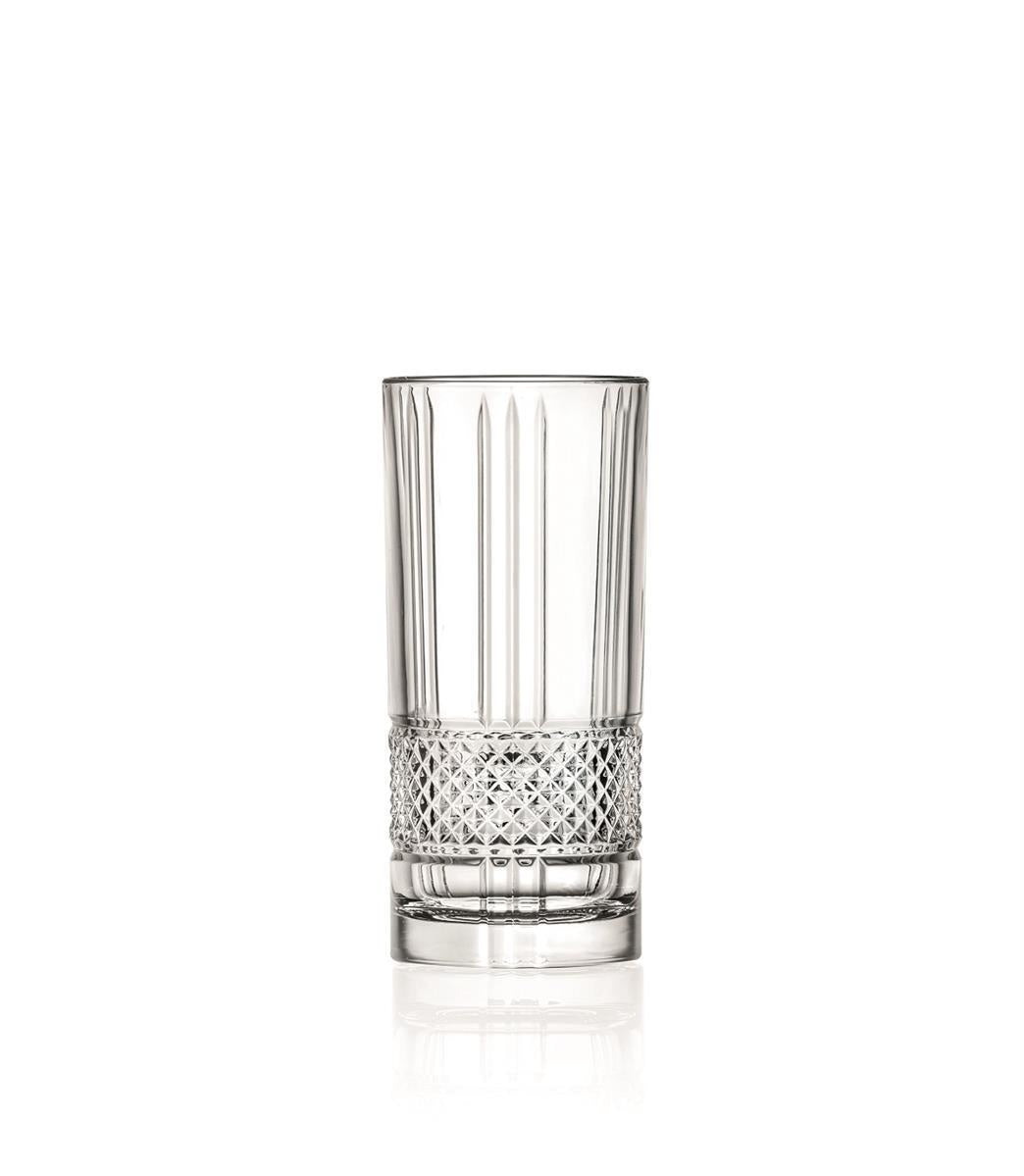 Trinkglas Longdrinkbecher Brillante Retro Nostalgie 6er Set 370ml