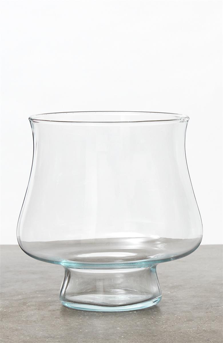 Blumenvase Glas Tischdekoration H 14 cm