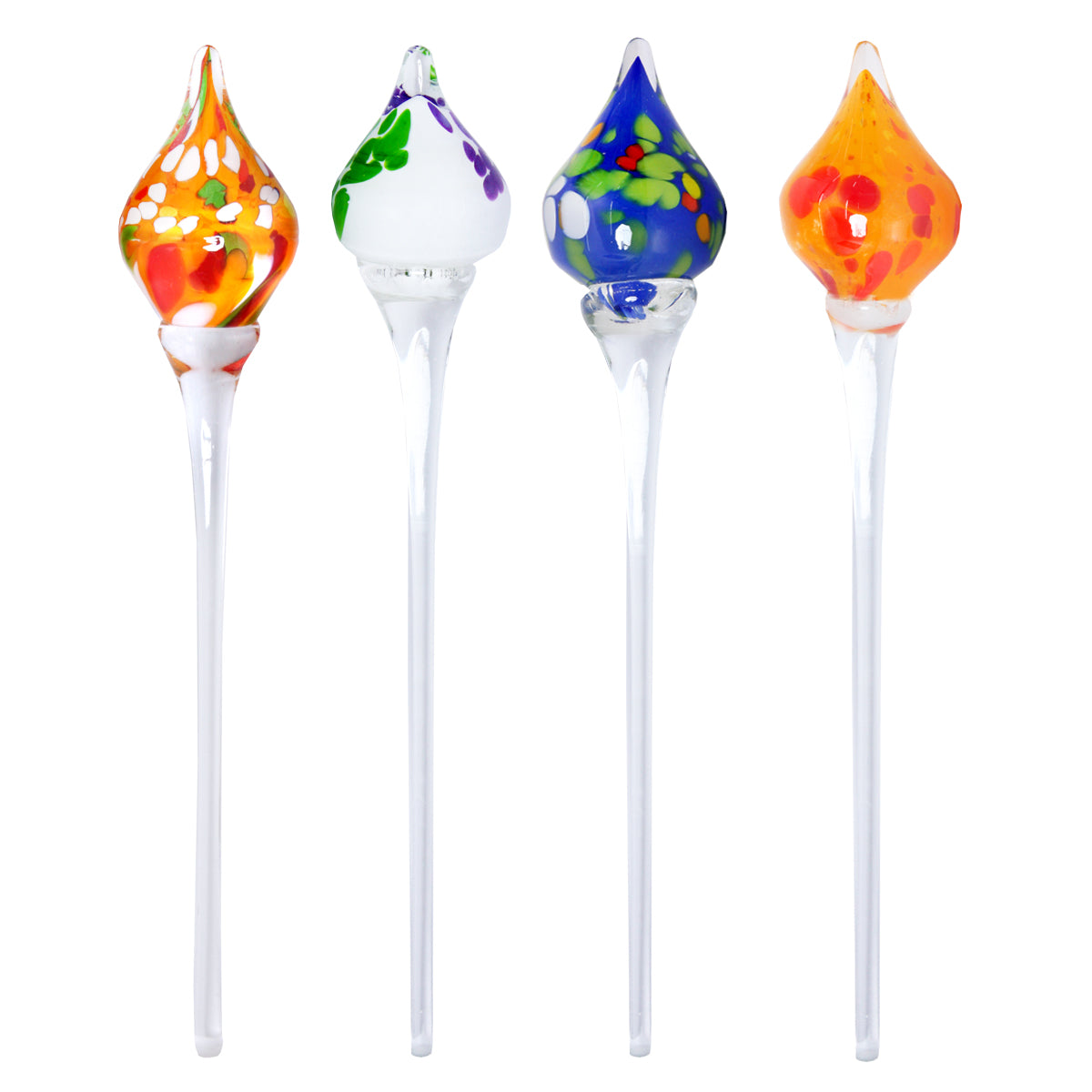 Glasskulptur Minitropfen auf Glasstab 55cm