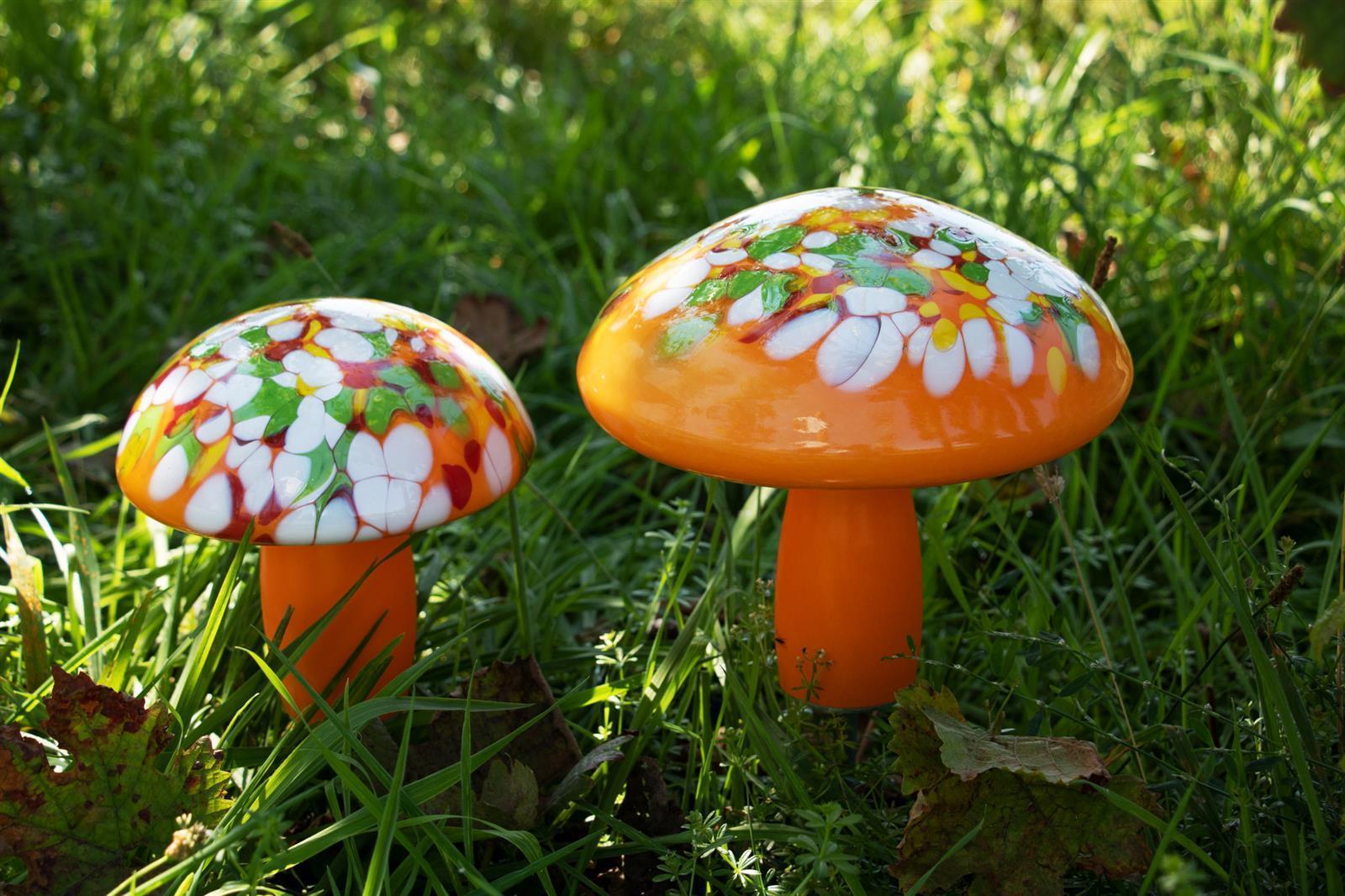 Glas-Pilz 20cm Gartenflair inkl. Stab