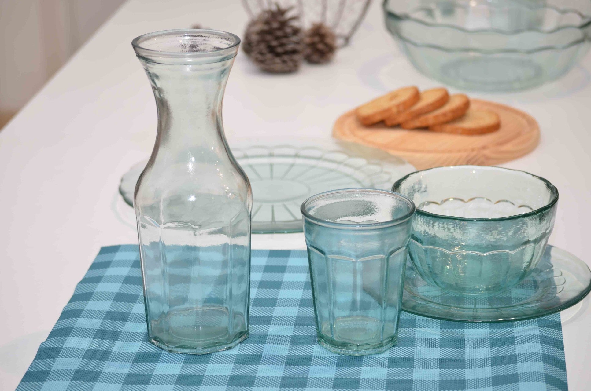 Trinkglas Casual 220 ml Saftglas Becher Retro Recycling-Glas